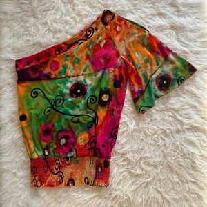 Rampage Multicolor One Shoulder Top